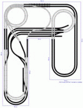 Roco H0 Geo-Line Gleisplan 400 X 300 cm